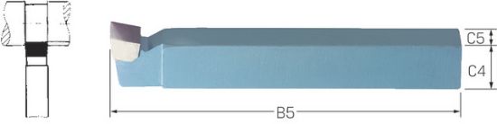 Drehmeißel HM P20 breit DIN 4976    10x10x 90 PRETEC