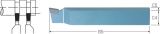 Slika Drehmeißel HM P20 stechen DIN 4981/L  16x10x110 PRETEC