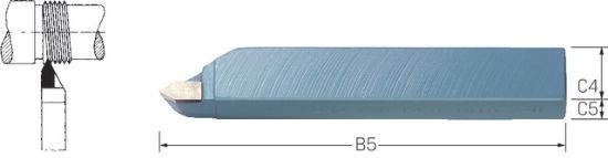 NOŽ STRUŽNI Nr.282-60° 12x12mm P20   