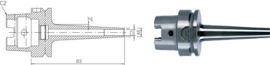 TRN VPENJALNI NAKRČNI DIN69893A HSK63/D6mm HPC, HSC Mini, L=80mm HAIMER