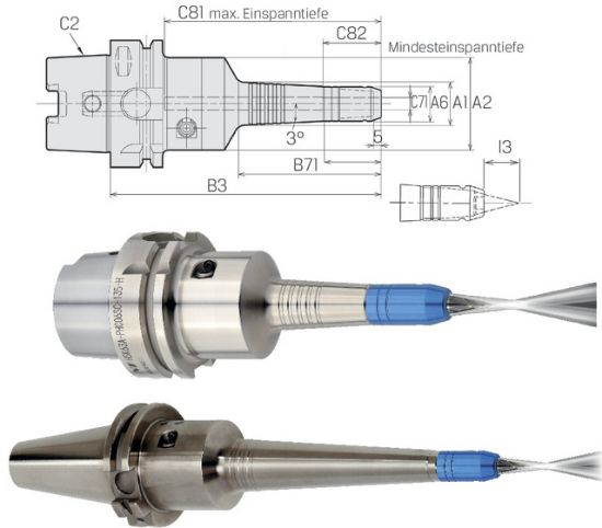 Dehnspannfutter PHC-SA, e.lang ISO12164-1      A 63x12 NT