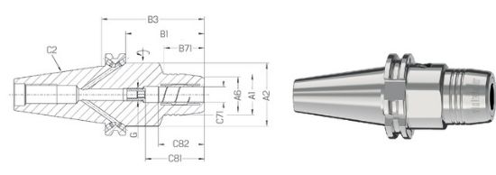 TRN VPENJALNI TENDO SILVER ISO 7388-1 AD/AF  40X06 SCHUNK