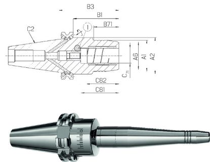 Slika Dehnspannfutter TENDO LSS ülg. ISO 7388-1 AD/AF  40x10 SCHUNK