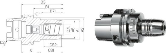 Dehnspannfutter TENDO E  kurz ISO12164-1      A 32x06 SCHUNK