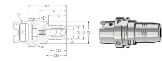 TRN VPENJALNI TENDO SILVER ISO12164-1   HSKA 63X06 SCHUNK
