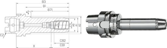 Dehnspannfutter TENDO E  lang ISO12164-1      A 63x06 SCHUNK