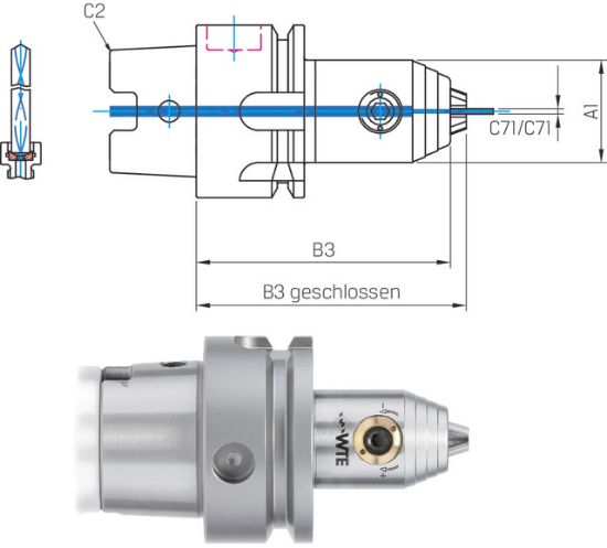 Micro-Universal-Spannfutter ISO 12164-1   A 32x0,2-3,4 WTE