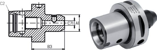 Weldon-Spannfutter kurz ISO26623-1  C  6x06 HAIMER