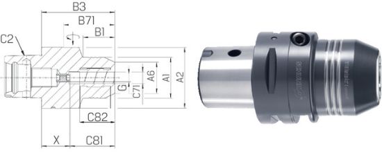 Dehnspannfutter TENDO EC kurz SCHUNK-CAPTO    C  4x12 SCHUNK