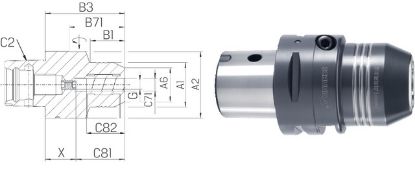Slika Dehnspannfutter TENDO EC kurz SCHUNK-CAPTO    C  6x20 SCHUNK