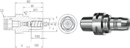 Slika TRN VPENJALNI HIDRAVLIČNI Capto C6x12mm L=87mm Schunk