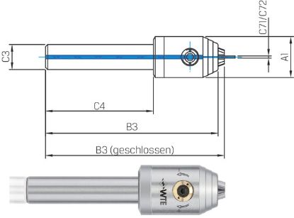 Slika Micro-Universal-Spannfutter zyl.Sch.,20x160, 0,2-3,4mm WTE