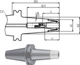 Slika Spannfutter CentroP kon. Lang DIN69871AD/B 40xCP16   FAHRION