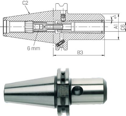 Slika Spannfutter HG03 kurz ISO 7388-1 AD/AF 40x16-20