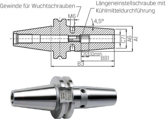Schrumpffutter ultra kurz ISO 7388-1 AD     30x03 HAIMER