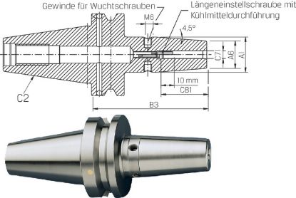 Slika Schrumpffutter ultrakurz ISO 7388-2 JD/JF  30x03 HAIMER