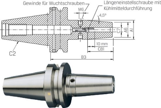 Schrumpffutter ultrakurz ISO 7388-2 JD/JF  30x03 HAIMER