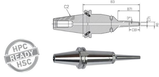 Schrumpffutt. Power Mini ZG130 ISO 7388-1 AD/AF  40x03 HAIMER