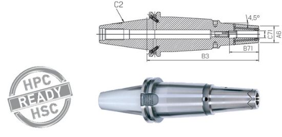 Schrumpffutter Power kurz ISO 7388-1 AD/AF  50x06 HAIMER