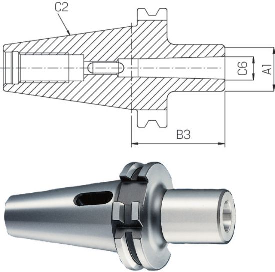 TRN VPENJALNI DIN69871A SK40/MK3                                                