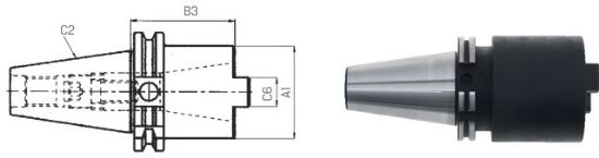 Reduzierhülse kurz ISO 7388-1 AD    40x30 PRETEC