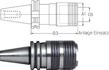 Slika Schnellwechselfutter ISO 7388-1 A 40xM 3-12 PREMUS