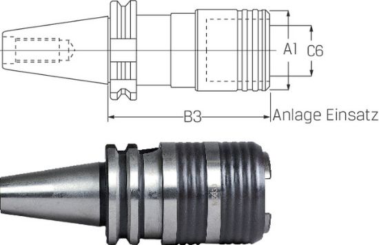 Schnellwechselfutter ISO 7388-1 A 40xM 3-12 PREMUS