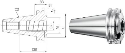 Slika Dehnspannfu. TENDO ES ext.kurz ISO 7388-1 AD/AF  50x32 SCHUNK