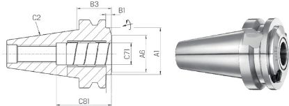 Slika Dehnspannfu. TENDO ES ext.kurz ISO 7388-2 JD/JF  40x20 SCHUNK