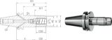 Slika TRN VPENJALNI HIDRAULIČNI TENDO-SCHUNK JIS6339AD/B BT40/8mm
