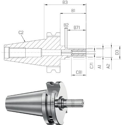 Slika Polygonspannfutter TRIBOS Mini ISO 7388-1 AD     30x04 SCHUNK