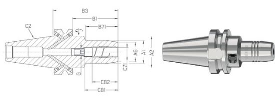 TRN VPENJALNI TENDO SILVER ISO 7388-2 JD/JF  40X06 SCHUNK