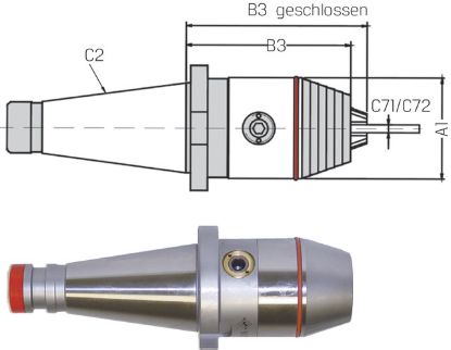 Slika Kurzbohrfutter DIN 2080      0,5-13,0  WTE