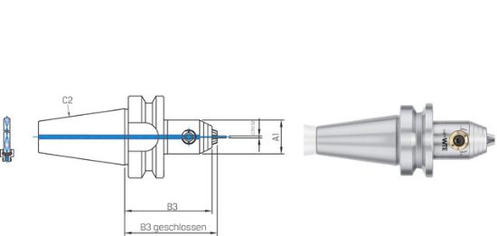 Micro-Universal-Spannfutter ISO 7388-2 JD   30x0,2-3,4 WTE