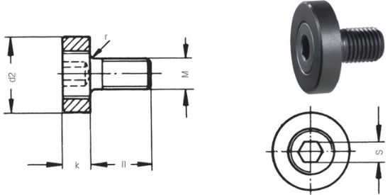 Fräseranzugsschraube I.-Sechskant 16xM 8  PREMUS