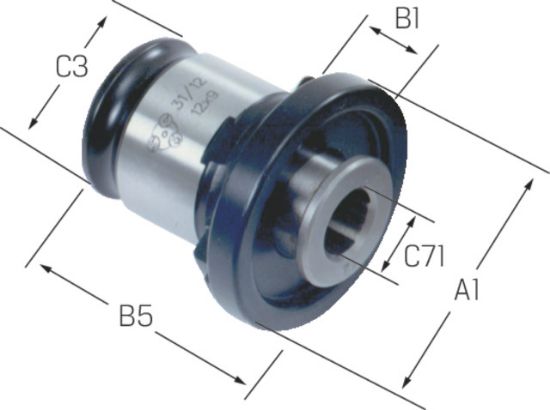 VLOŽEK ZA NAVOJ. SVEDER BREZ SKLOPKE VEL.1 3,5x2,7mm 