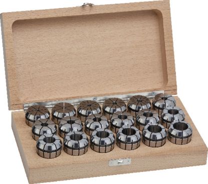 Slika PUŠE VPENJALNE V GARNITURI ER25/430E D2,0-16,0mm, natančnost 5um