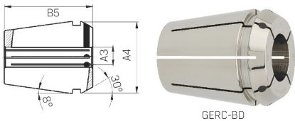 Slika PUŠA VPENJALNA DIN15488-B Protect 471E/GERC-40-BD D6,0-5,0mm FAHRION