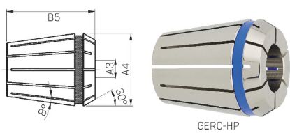 Slika Spannzange GERC-40-HP Protect ISO15488-B    14,00mm  FAHRION