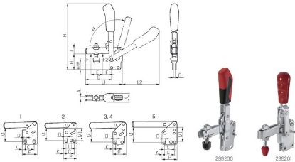 Slika Senkrechtspanner offener Arm Gr.3 senkrechtem Fuß       AMF