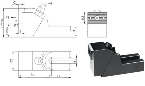 ČELJUSTI VPENJALNE-STABILNE Vel.65mm AMF                                        