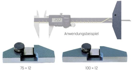 MOSTIČEK ZA MERJENJE GLOBINE 75x12mm (za območje merjenja 100,150,200mm) MITUTOY