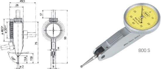 PUPITASTER DIN2270 Typ:800 SL, natančnost 0,01mm - Mahr       