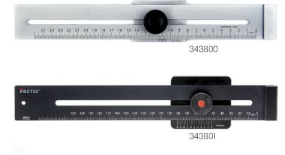 Slika Streichmass Aluminium eloxiert      250 mm    PRETEC