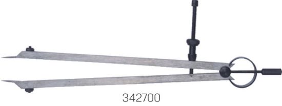 Spitzzirkel mit Feder 150mm auswb.Sp.