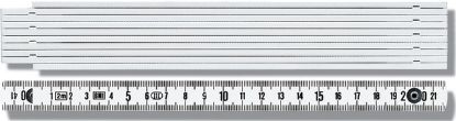Slika Gliedermaßstab, Kunststoff 1 Meter weiss, mm-Teilung BMI