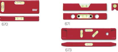Slika LIBELA plastična 100mm Typ670 z horizontalno in vertikalno libelo (BMI)