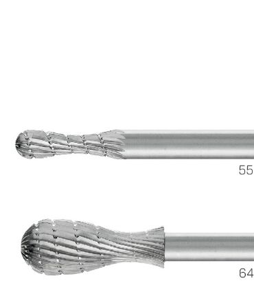 Slika Rotorfrässtift, Sonderform Sonderformen