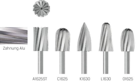 HSS-Frässtift mit Stirnverzahnung