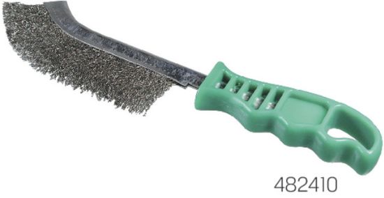 ŠČETKA ŽIČNA JEKLENA NERJAVEČA S PLASTIČNIM ROČAJEM 265mm    